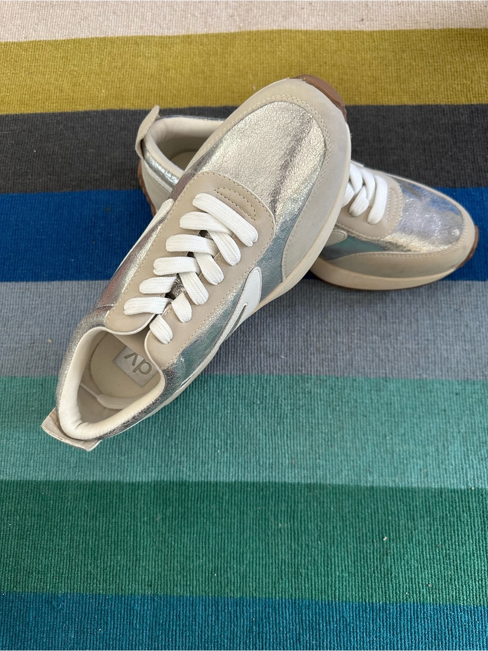 Dolce Vita silver sneakers